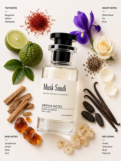 Sirovia Notes Musk Saudi White Musk Perfume
