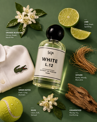White L.12 Inspired By Lacoste L.12.12