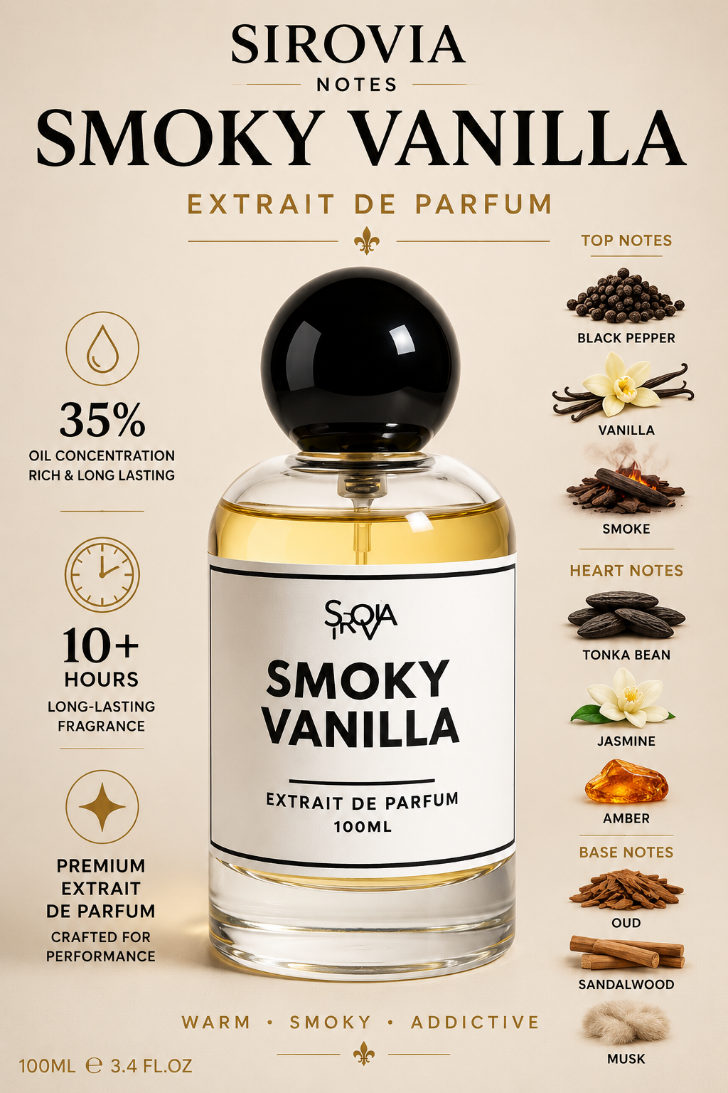 Smokey Vanilla  Inspired by Tom Ford Tobacco Vanille