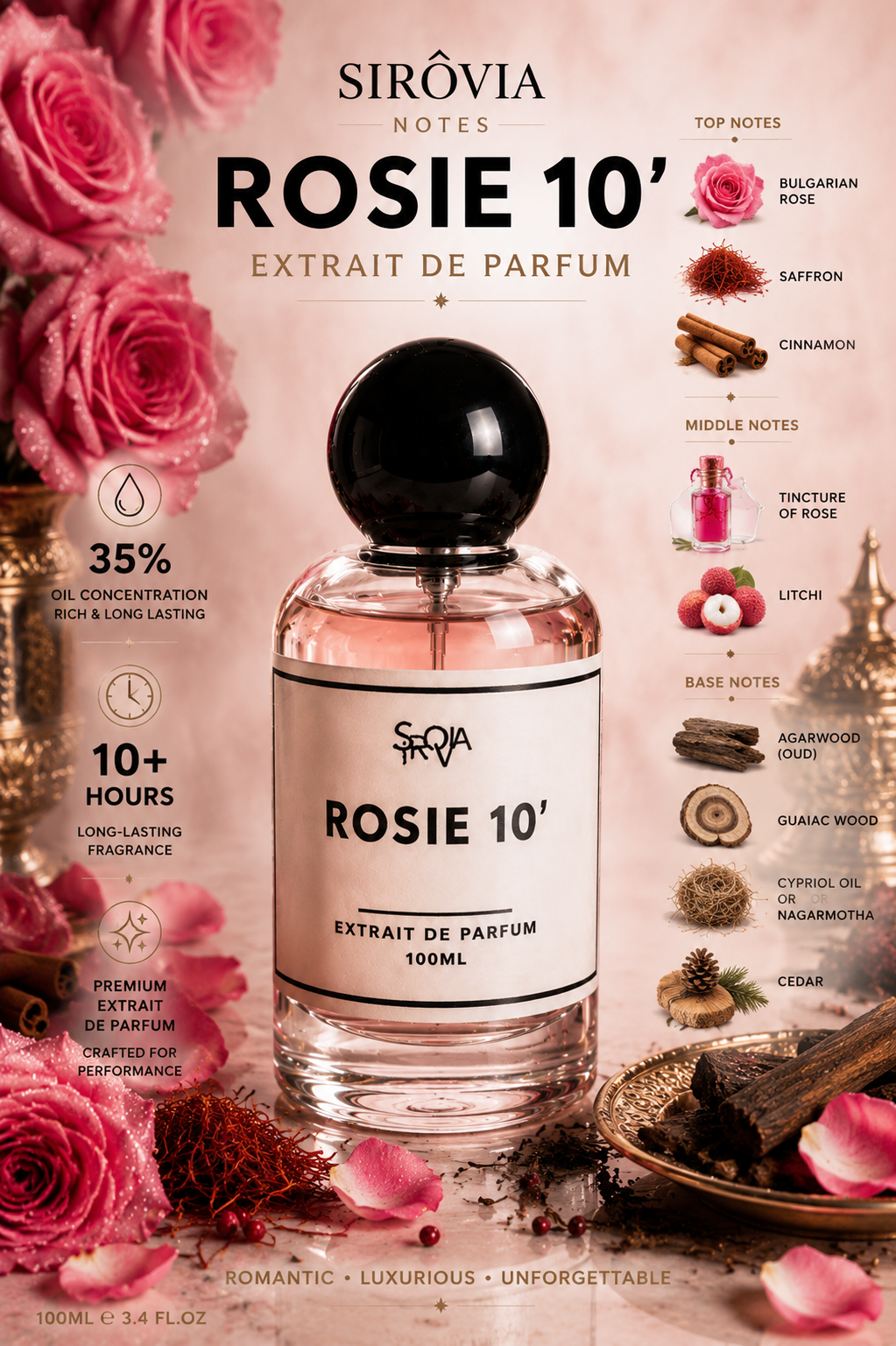 Rosie 10' Inspired By Killian Rose Oud